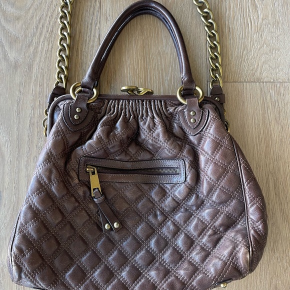 Marc Jacobs Brown Quilted Stam Bag